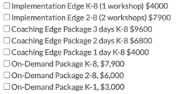 coaching packages
